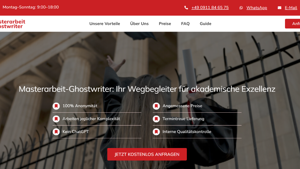 Masterarbeit Ghostwriter